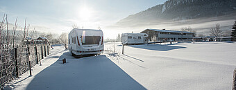 Wintercamping im Alpsee Camping Immenstadt